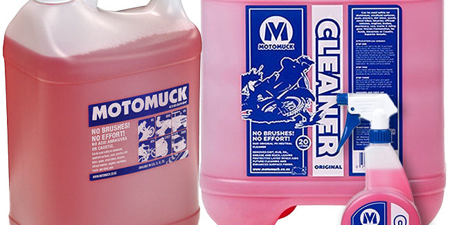 MotoMuck motorcycle cleaner range