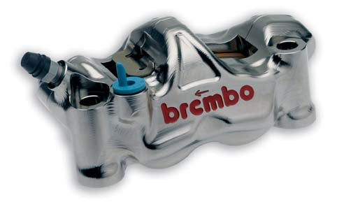 A Brembo Racing motorcycle brake calliper