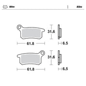 BRAKE PADS FRONT AND REAR MOTO MASTER NITRO GAS GAS HUSQVARNA KTM