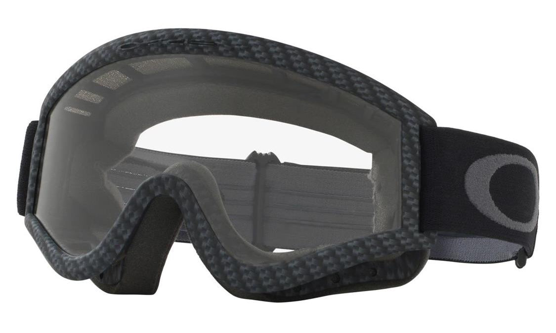 Oakley L Frame MX Goggles Carbon w Clear Lens