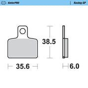 BRAKE PADS REAR MOTO MASTER RACING GP