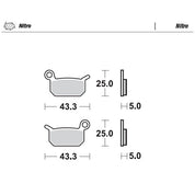 BRAKE PADS FRONT AND REAR MOTO MASTER NITRO GAS GAS HUSQVARNA KTM
