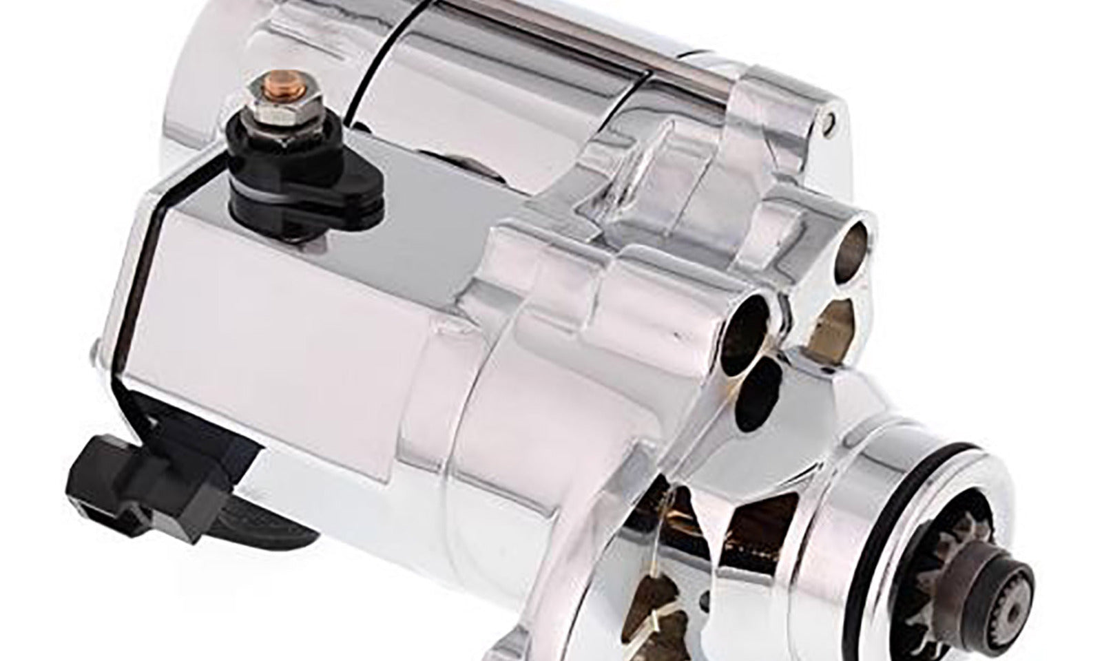HD STARTER MOTOR - CHROME 80-1014