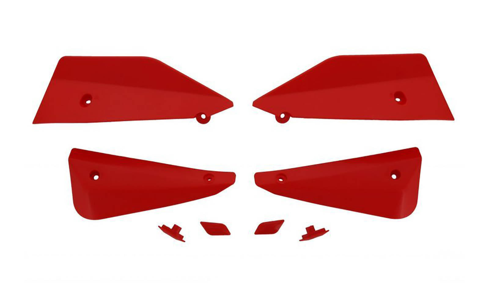 Barkbusters Handguard Sabre Deflector & Plug Set - Red