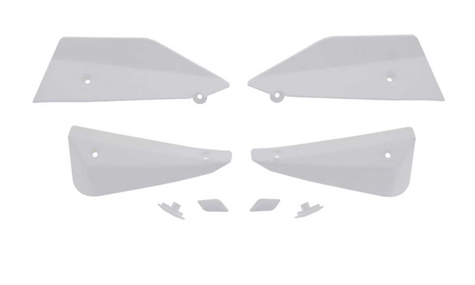 Barkbusters Handguard Sabre Deflector & Plug Set - White