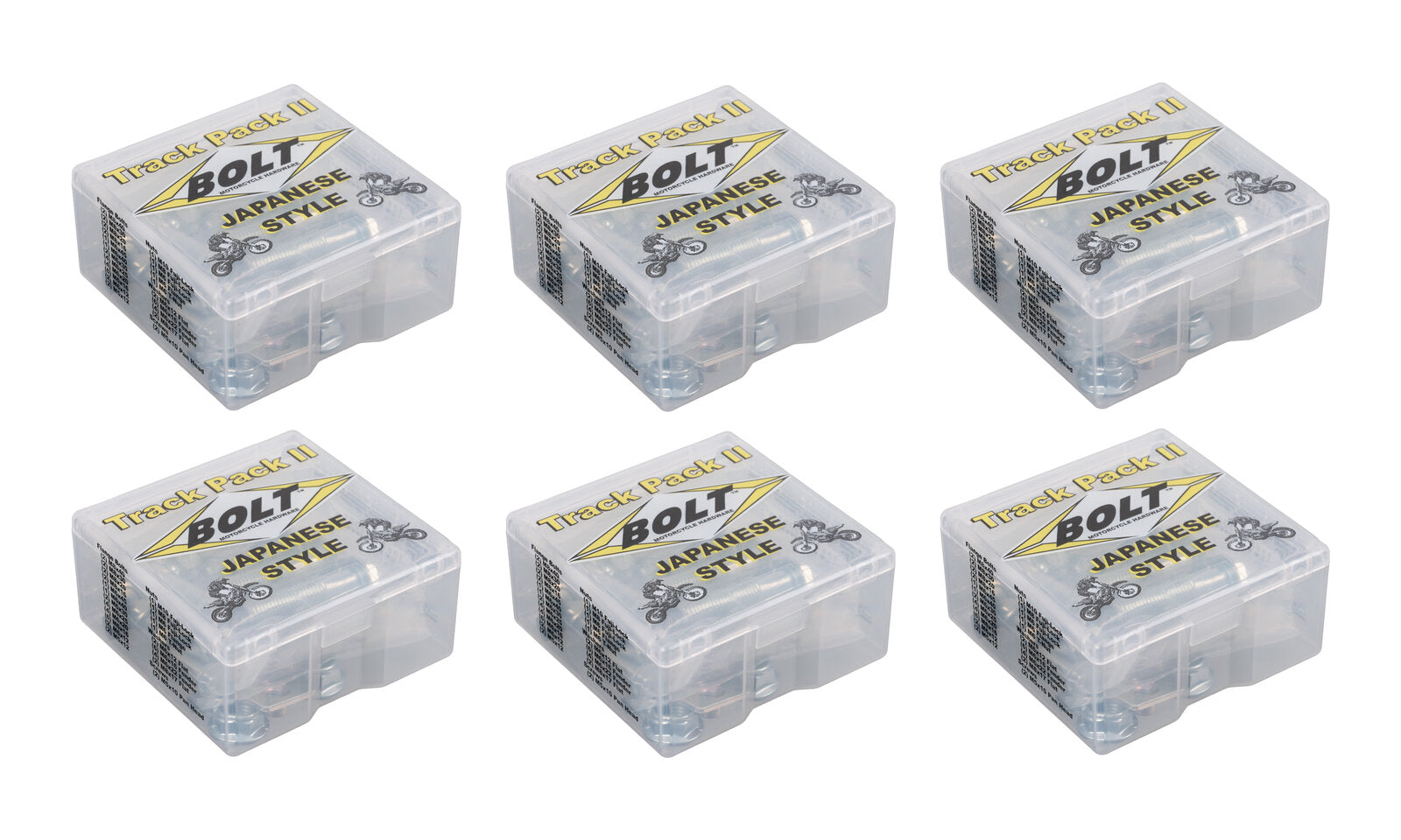 Bolt Track Pack for Japanese Motorcycles (6 Kits Display)