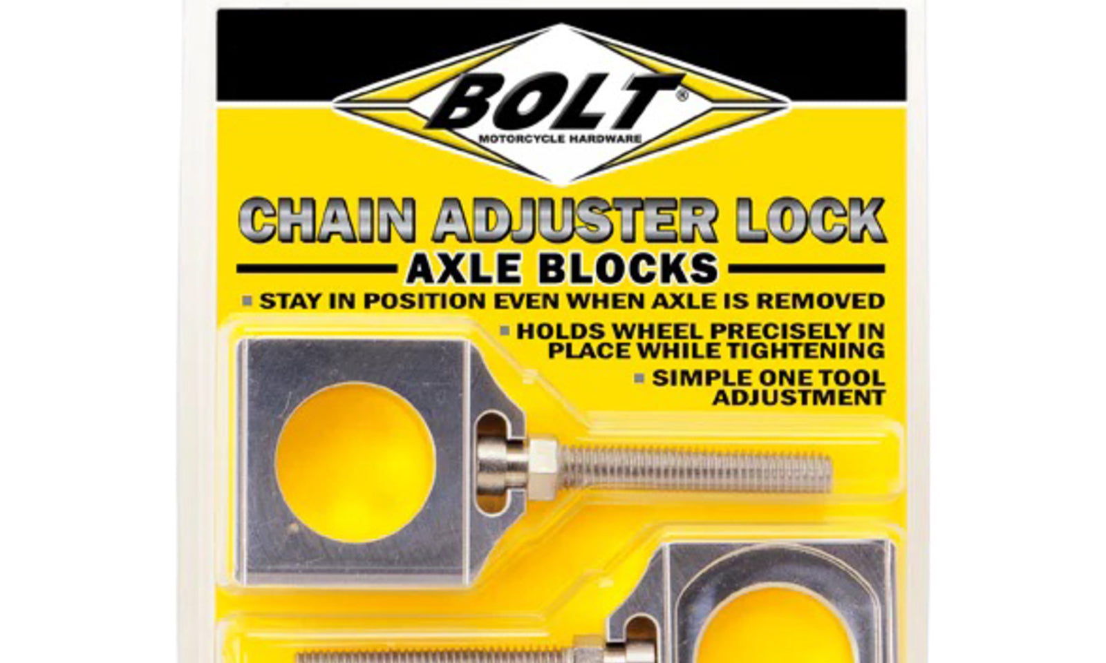 Bolt Raw Chain Adjuster Blocks Kawasaki (2 pack)