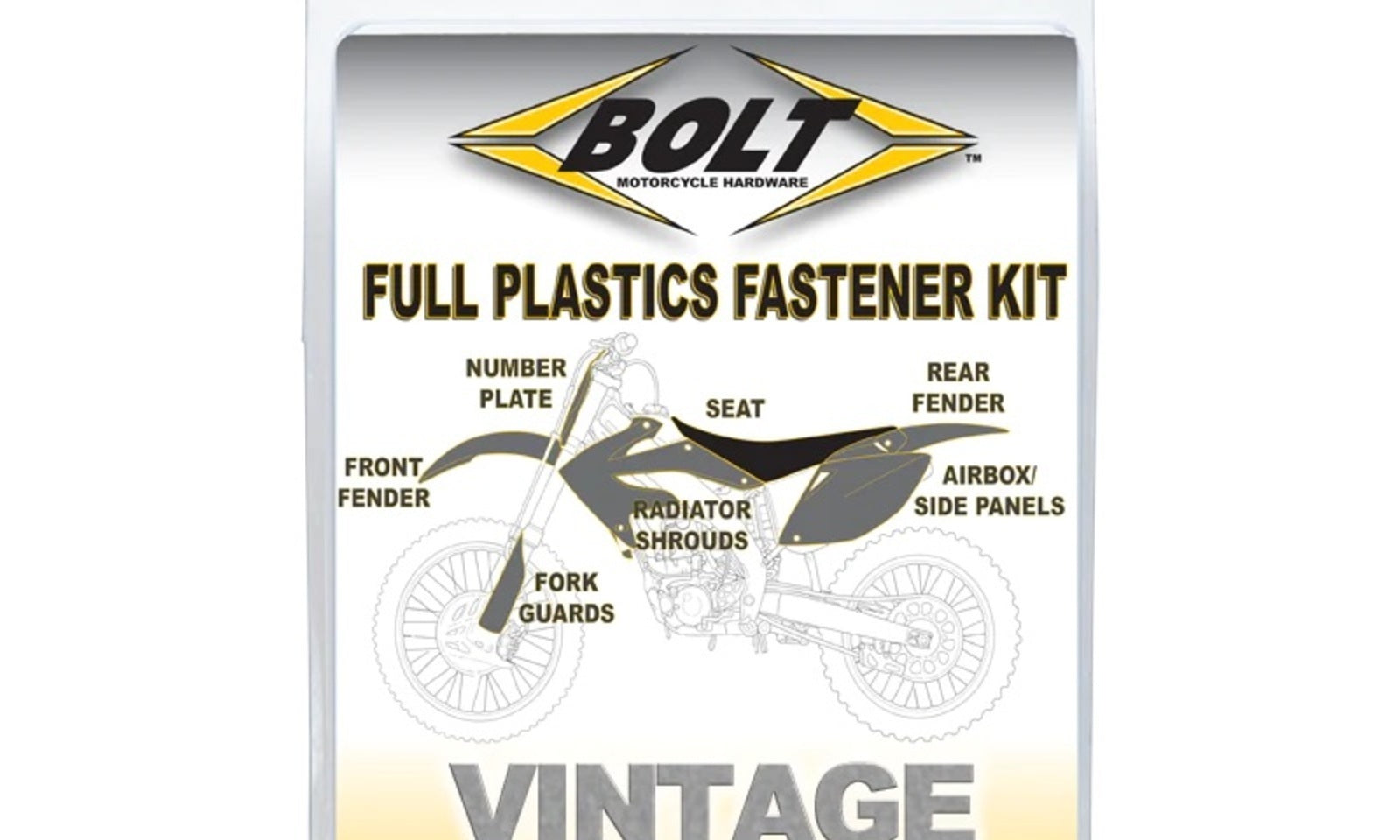 Bolt Body Work Fastener Kit Honda CR125 '92-'96 CR250 '92-'96
