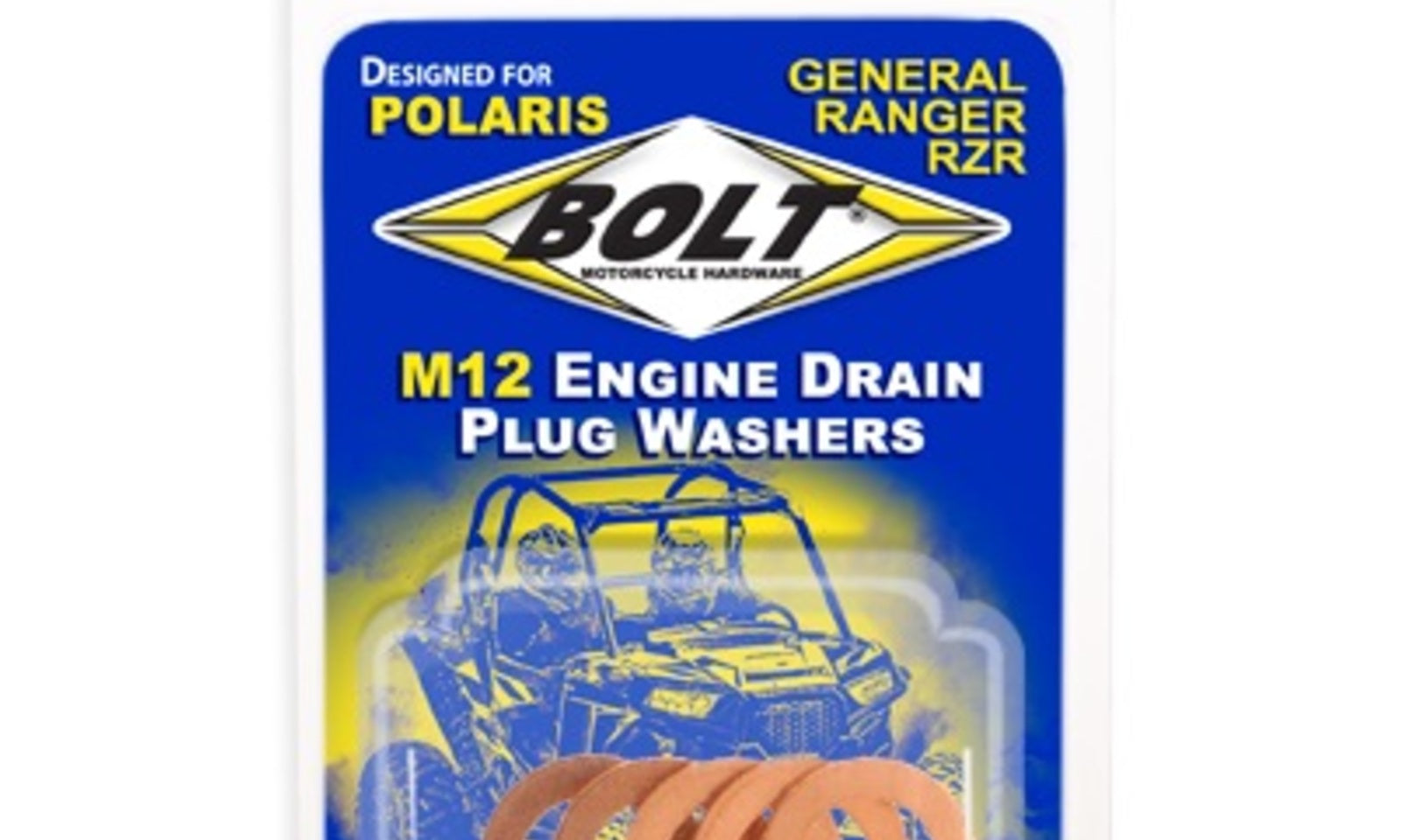 Bolt Polaris Engine Drain Plug Washer M12x20 Copper (5pk)