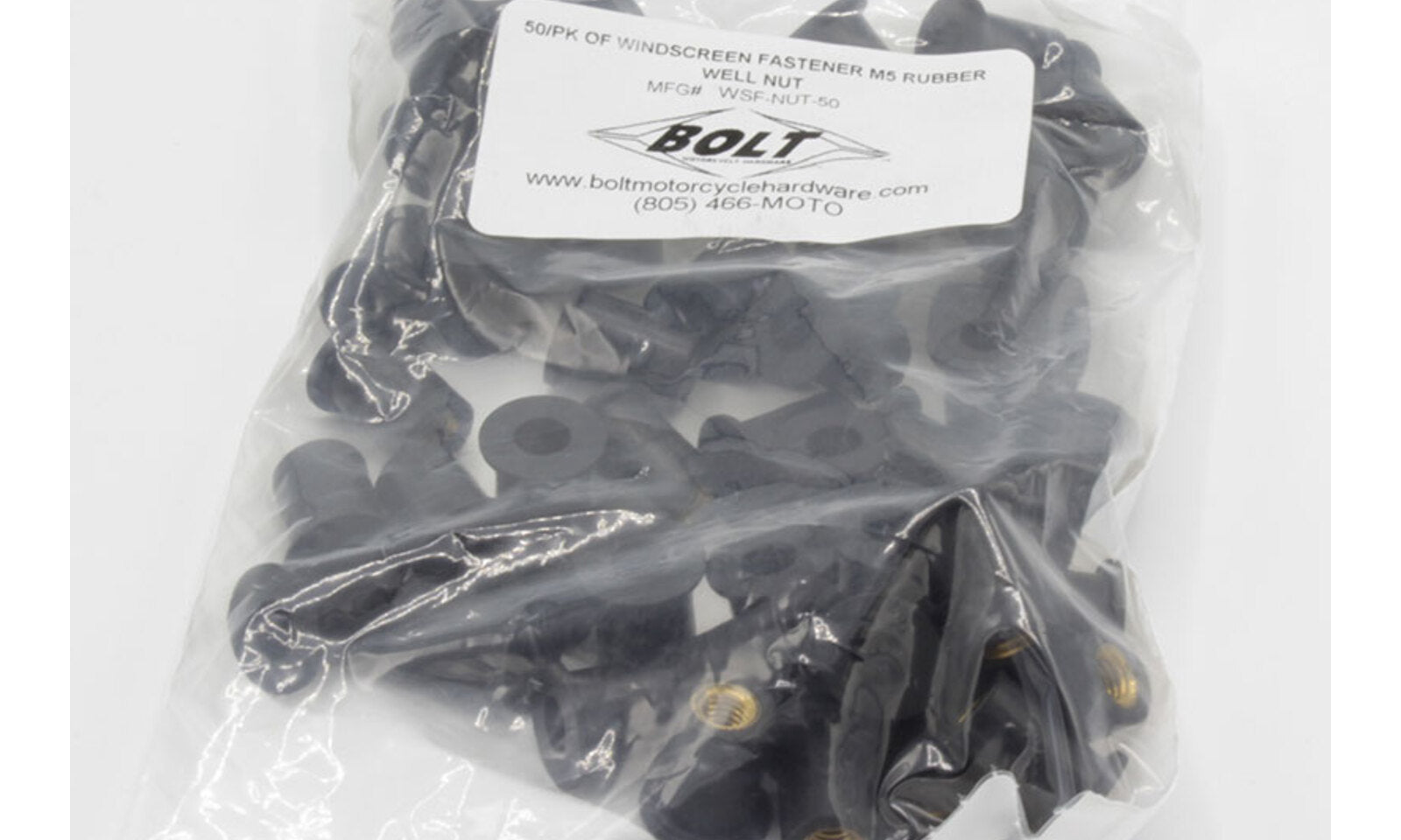 BOLT WINDSCREEN FASTENER WELL NUT 50 PACK (WSF-NUT-50)