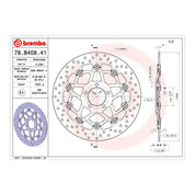 Brembo Prime Serie Oro Front Brake Disc 78B40841