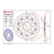 Brembo Prime Serie Oro Front Brake Disc 78B40876