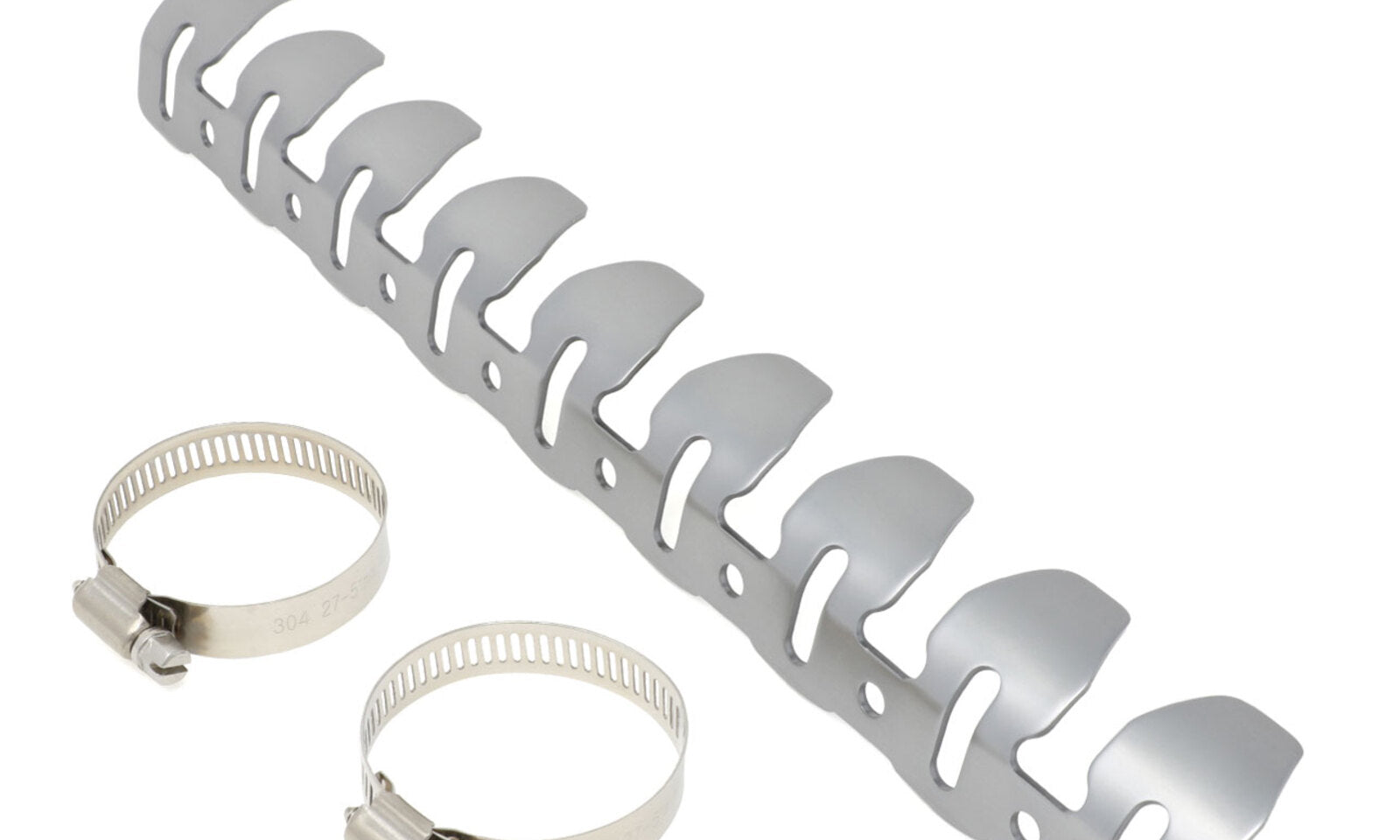 DRC Universal 4-Stroke Exhaust Pipe Guard - Titanium Color