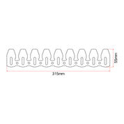 DRC Universal 4-Stroke Exhaust Pipe Guard - Titanium Color