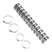 DRC Universal 2-Stroke Exhaust Pipe Guard - Titanium Color