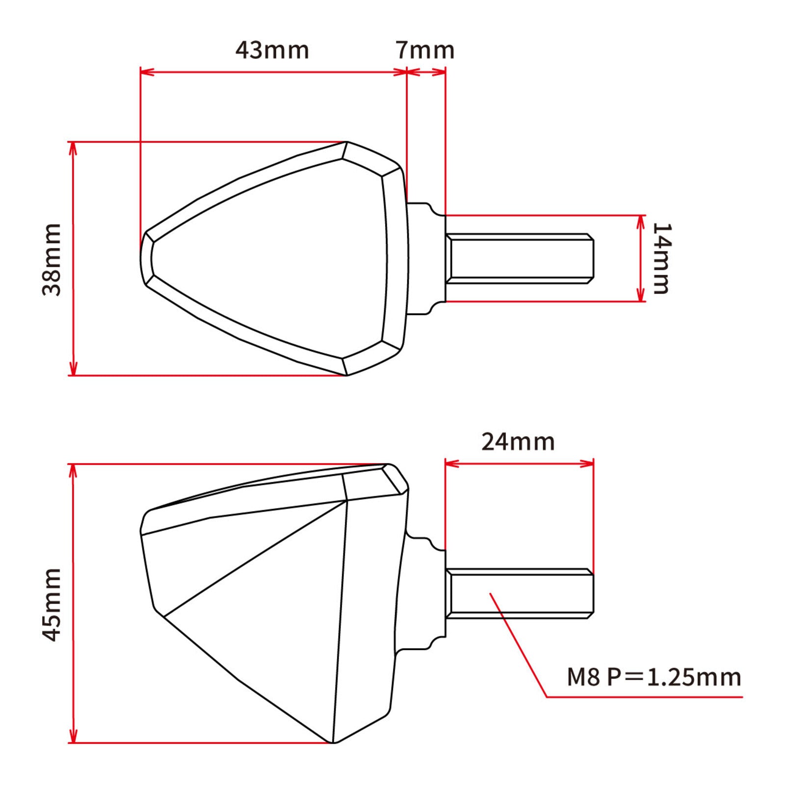 DRC 601 LED Flasher Lights (12V / Smoke / Pair)