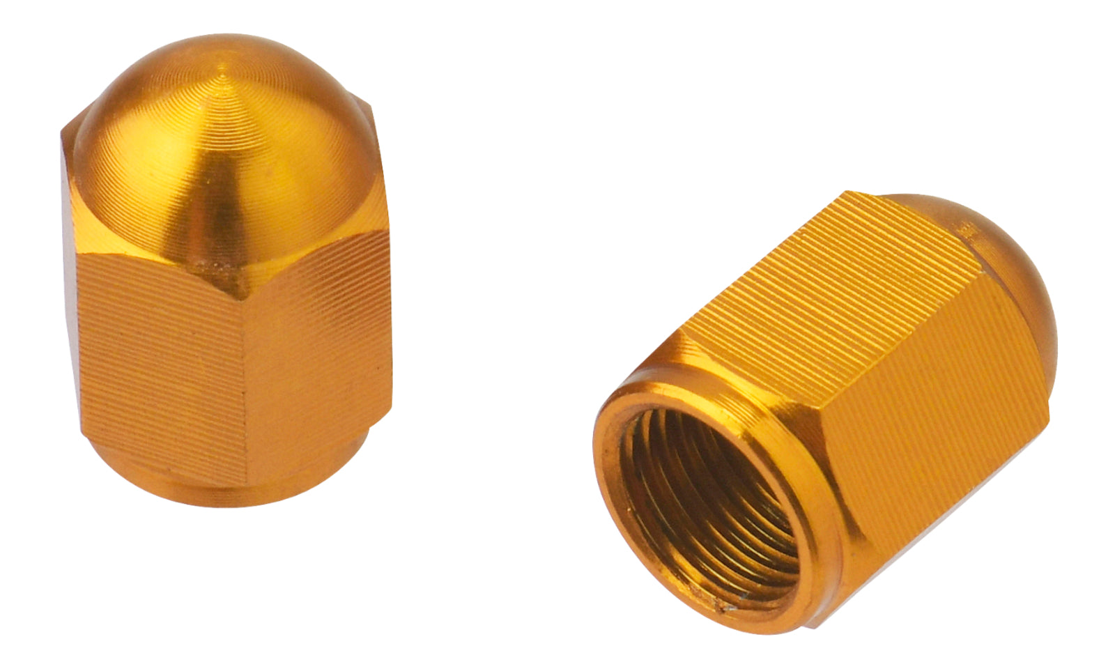 DRC ALUMINUM VALVE CAPS 2PCS GOLD