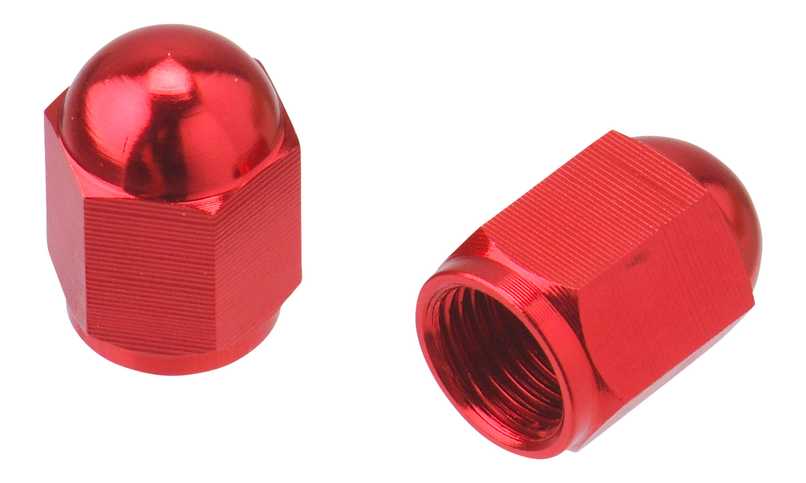 DRC ALUMINUM VALVE CAPS 2PCS RED