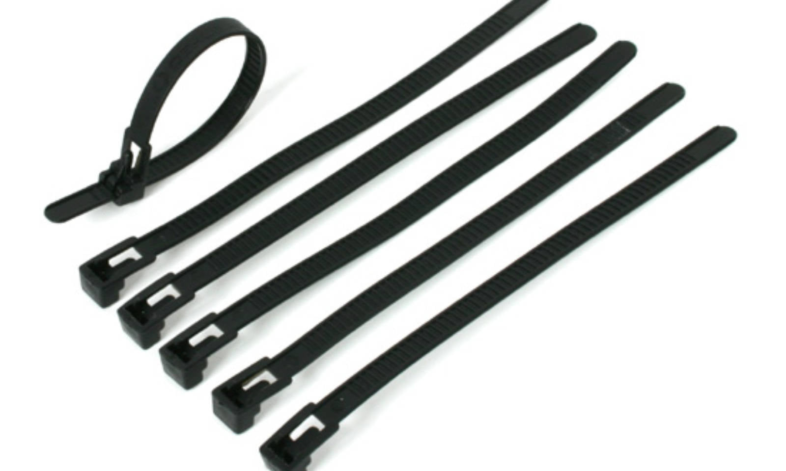 DRC RELEASE TIE WRAP BLACK 150MM 6PCS