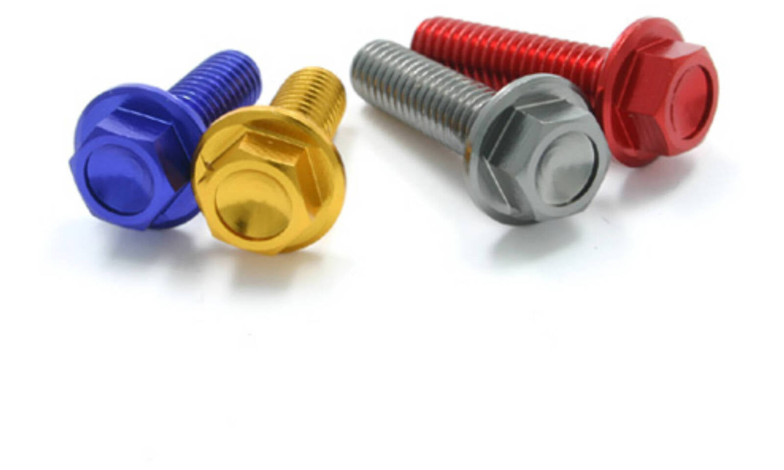 DRC Aluminum M6 Flange Bolts 20mm - Gold 4pcs