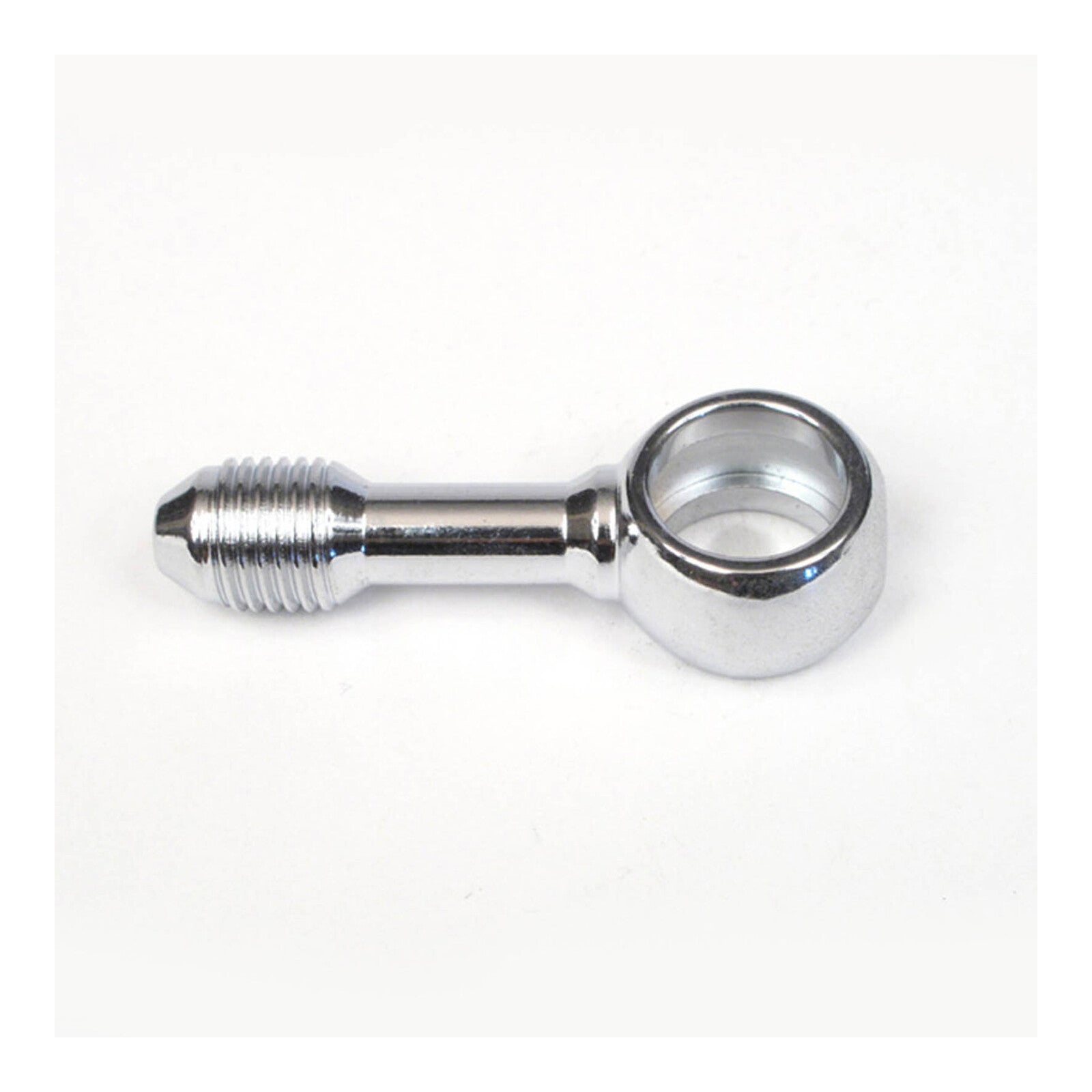 Whites Brake - 11mm (7/16) Banjo - Straight - Chrome Steel