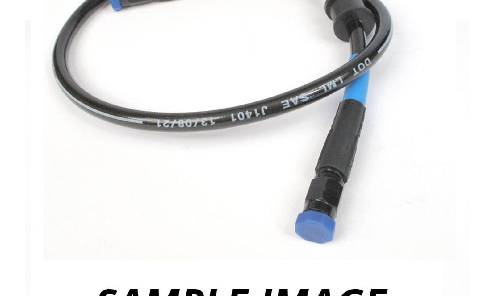 Whites Premade Brake Line - 1100mm - (Dark Smoke)
