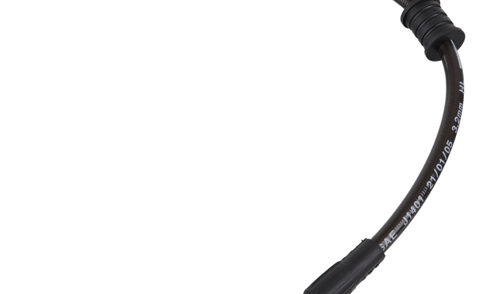 Whites Premade Brake Line - 600mm - (Dark Smoke)