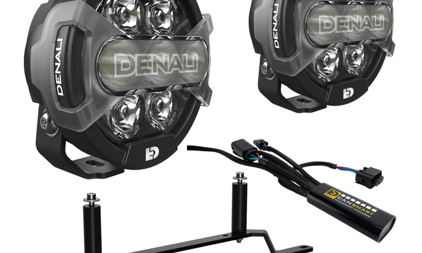 Denali D7 Pro Lighting Bundle with Mounts - BMW R1250