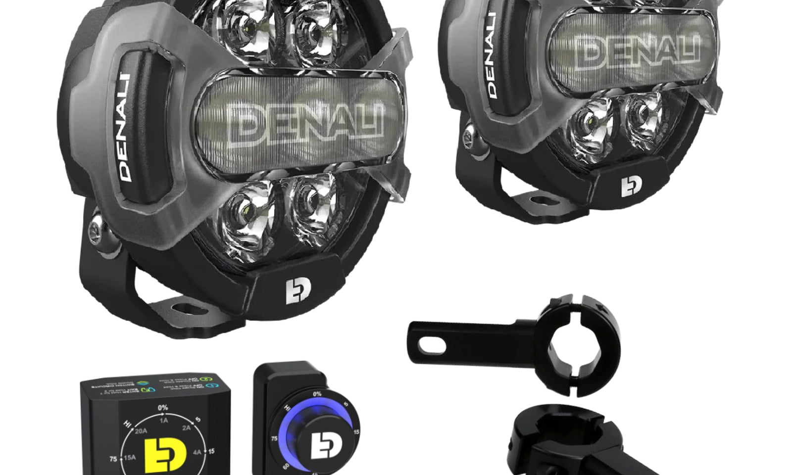 Denali D7 Lighting Bundle with Mounts - Kawasaki KLR 650 S '22+