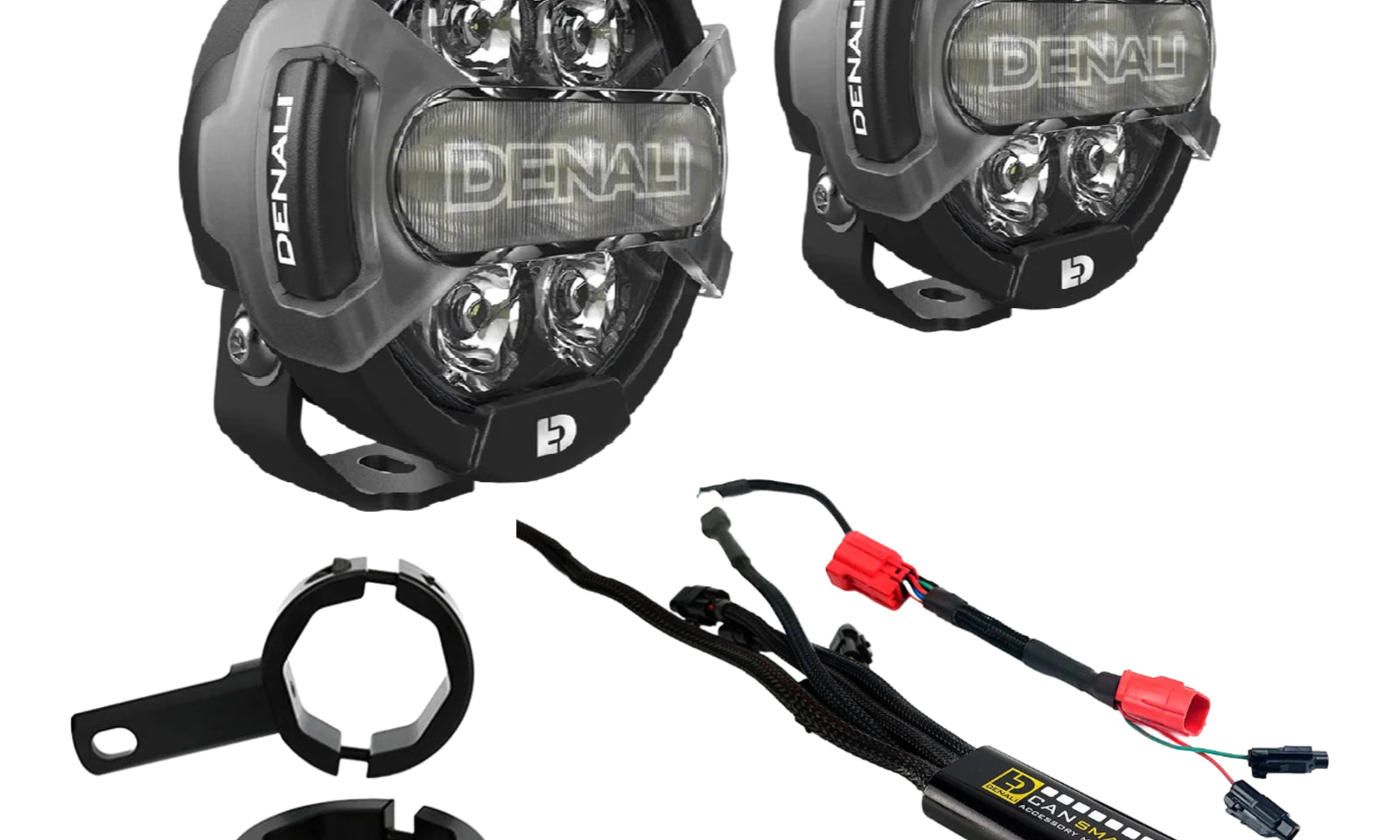 Denali D7 Pro Premium Lighting Bundle with Crash Bar Mounts - Husqvarna Norden 9