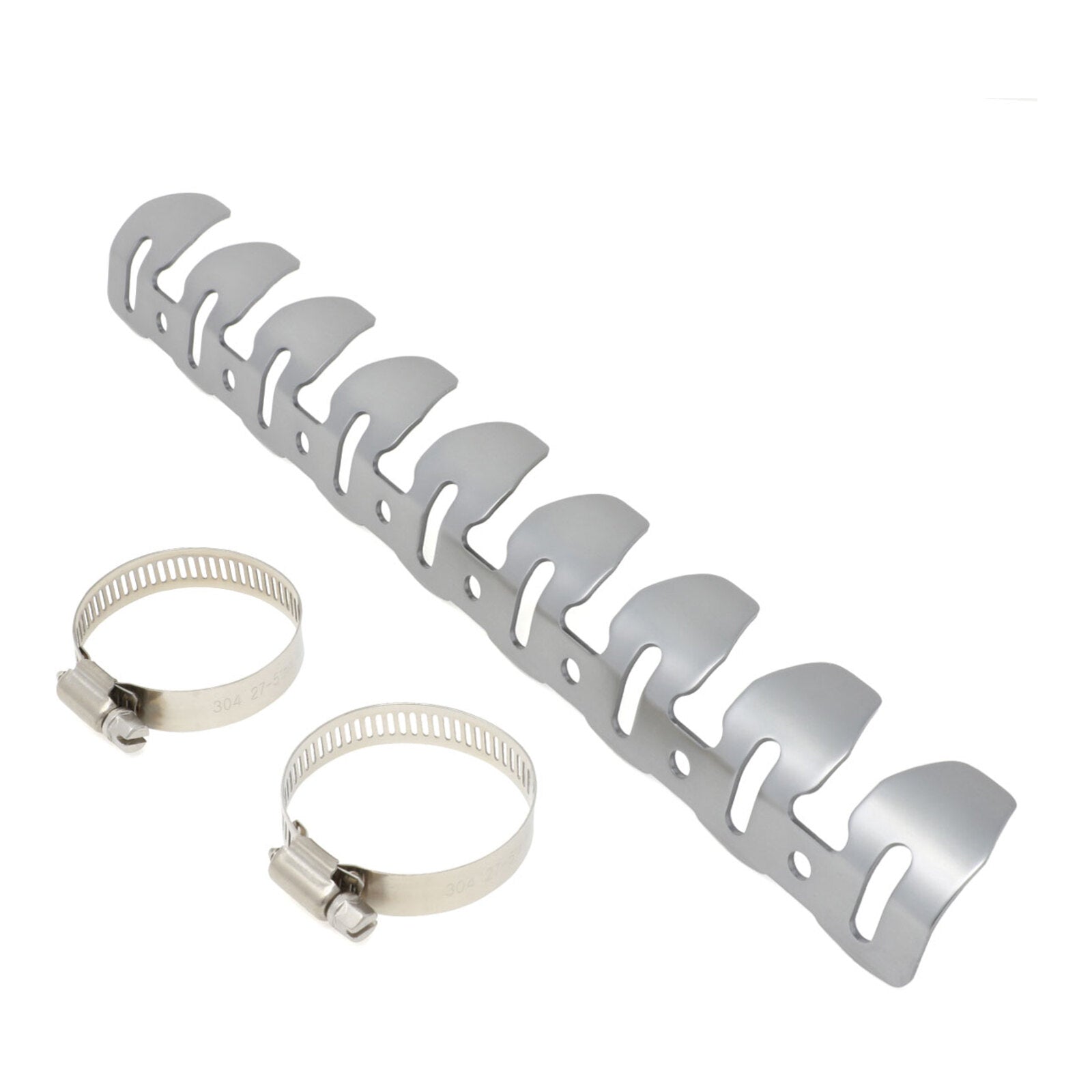 DRC Universal 4-Stroke Exhaust Pipe Guard - Titanium Color