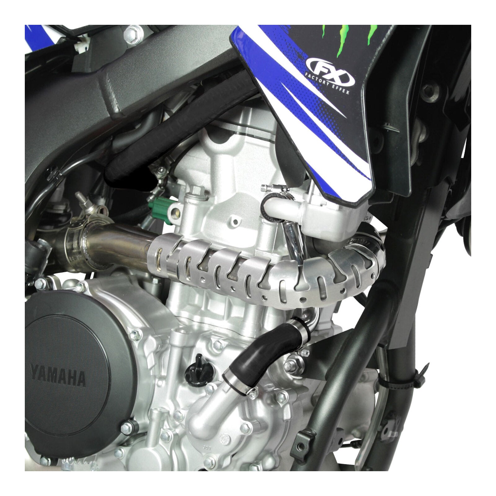 DRC Universal 4-Stroke Exhaust Pipe Guard - Titanium Color
