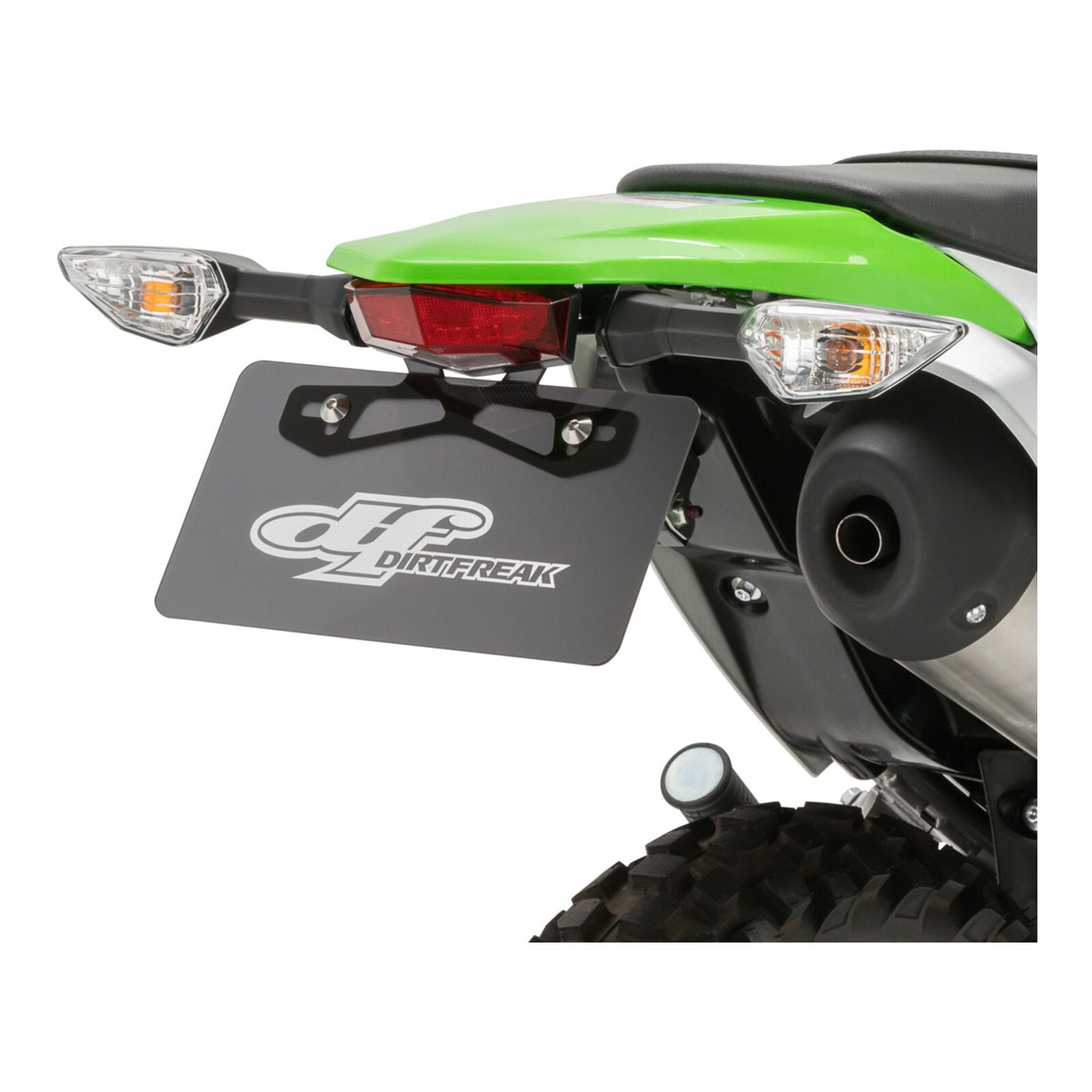 DRC Edge Tail Light Holder Kit with Red Lens - Kawasaki KLX230 (2020+)