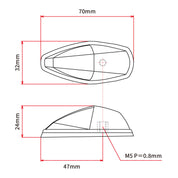 DRC 586 LED Flasher Lights (12V / Smoke / Pair)