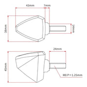 DRC 601 LED FLASHER 12V ORANGE 2PCS