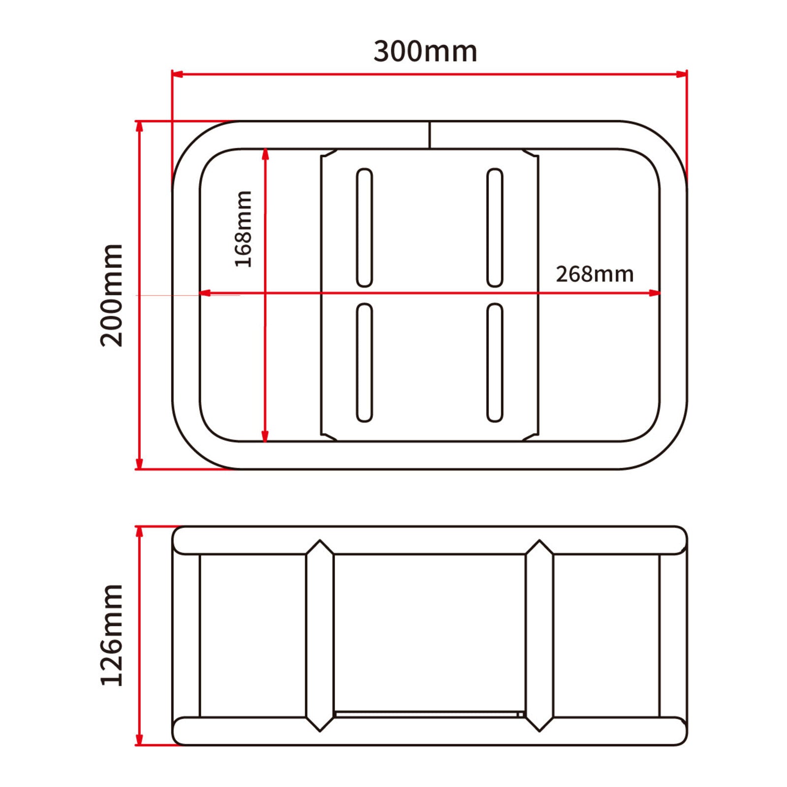 DRC Carrier Box Aluminium 300.200.126