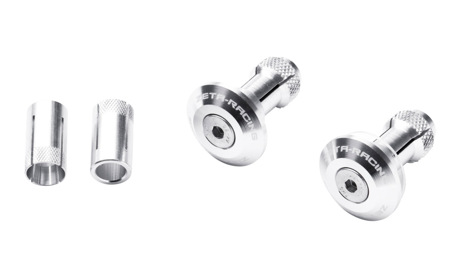 Zeta Bar End Plug 29mm 2pcs - Silver