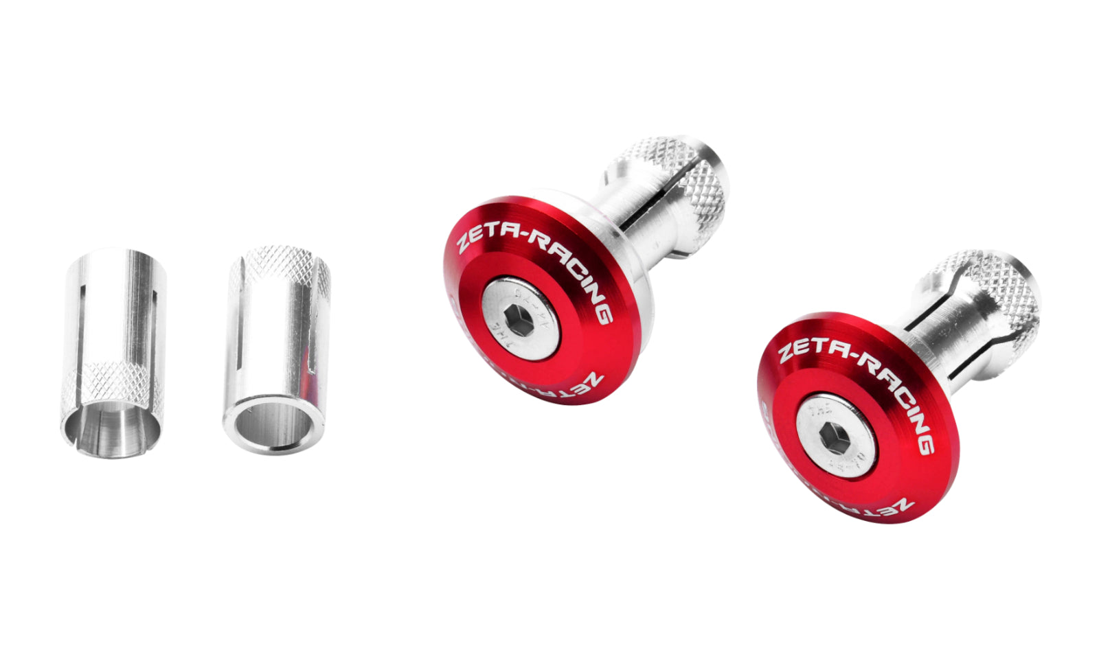 Zeta Bar End Plug 29mm 2pcs - Red