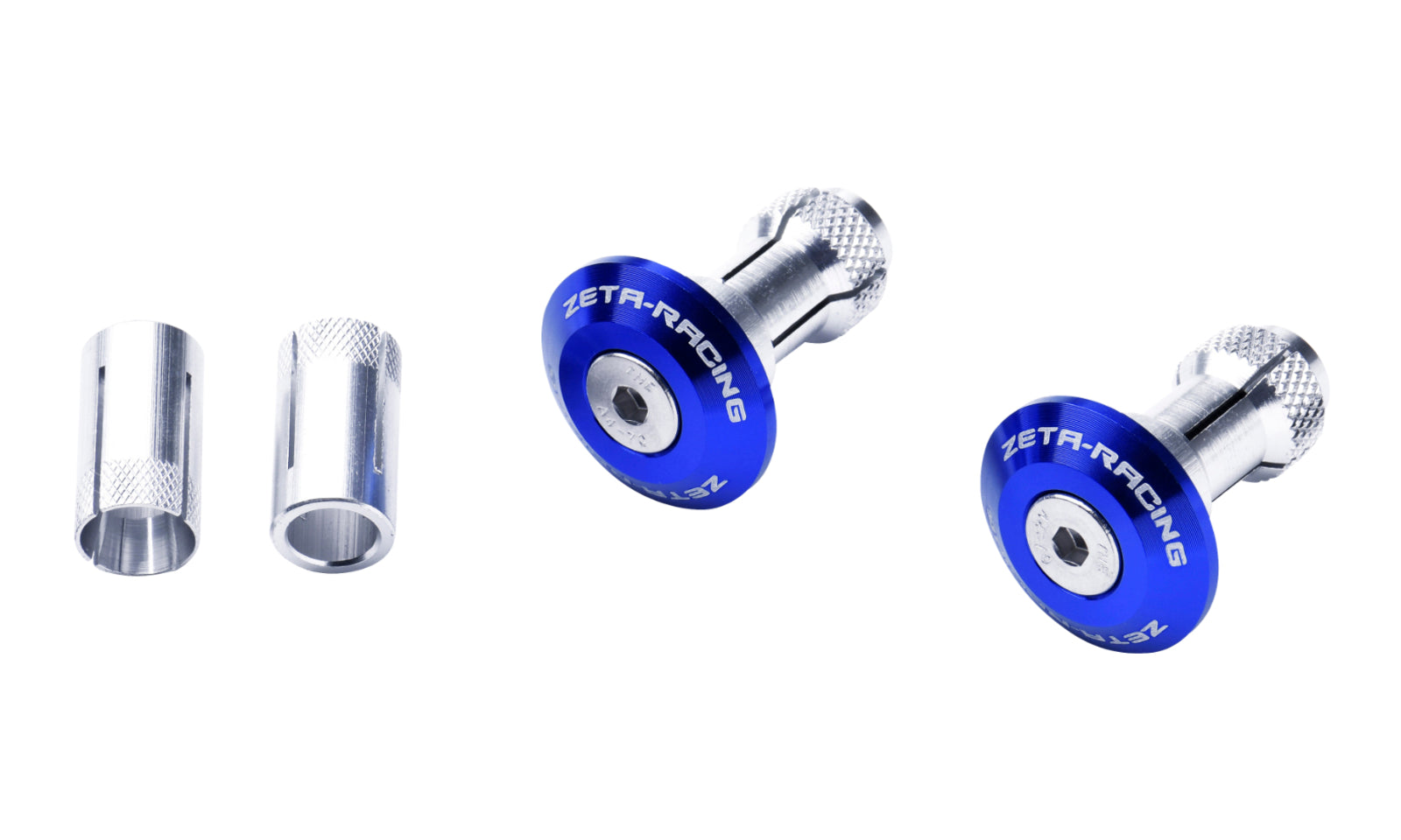 Zeta Bar End Plug 29mm 2pcs - Blue