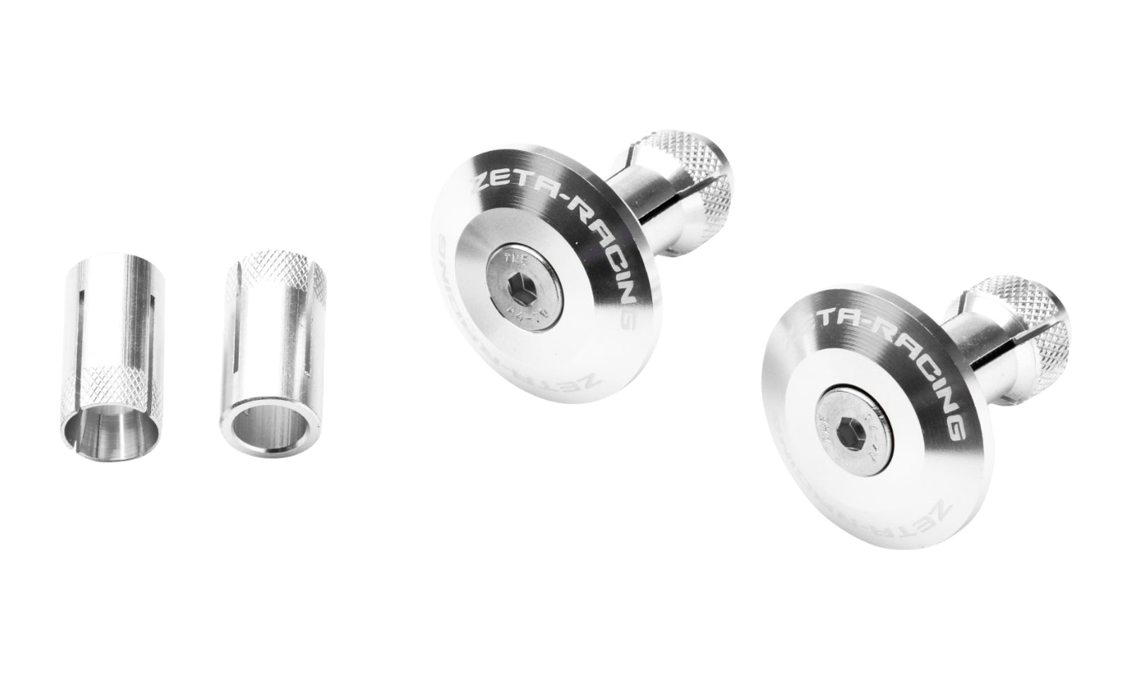 Zeta Bar End Plug 35mm 2pcs - Silver
