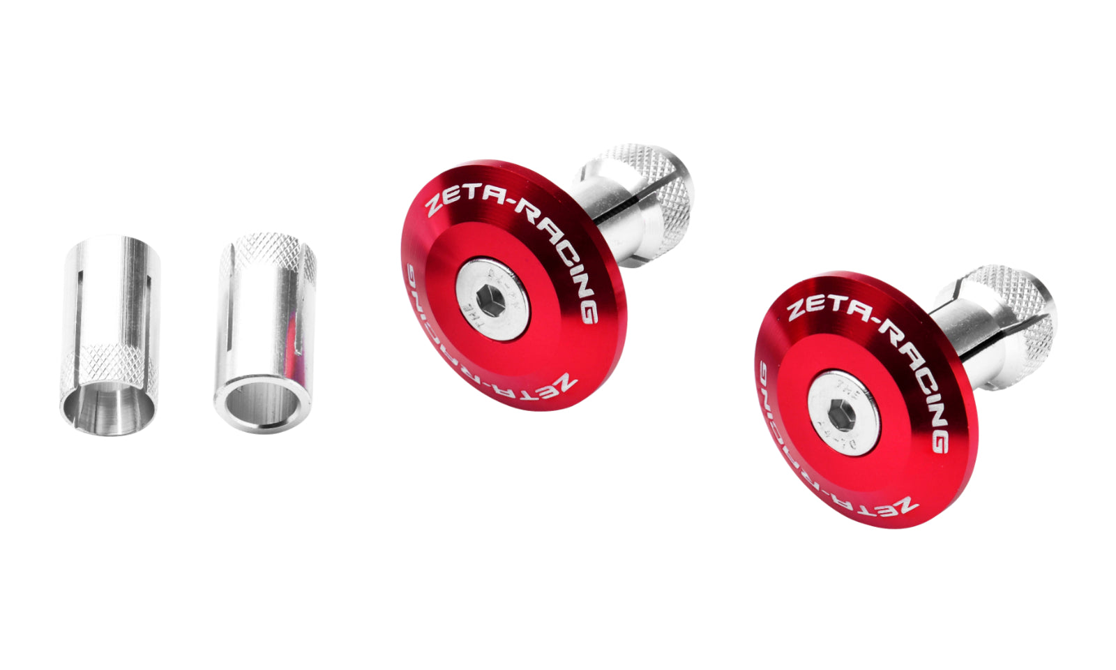 Zeta Bar End Plug 35mm 2pcs - Red