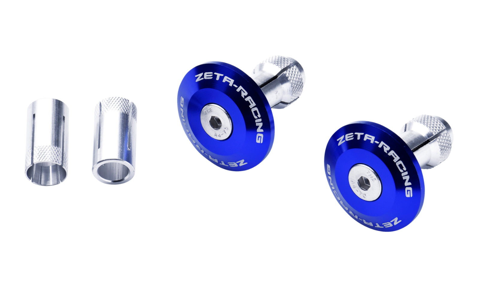 Zeta Bar End Plug 35mm 2pcs - Blue