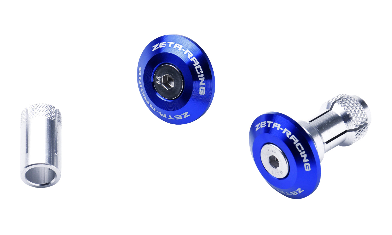 Zeta Bar End Plug Swivel 29mm 2pcs - Blue