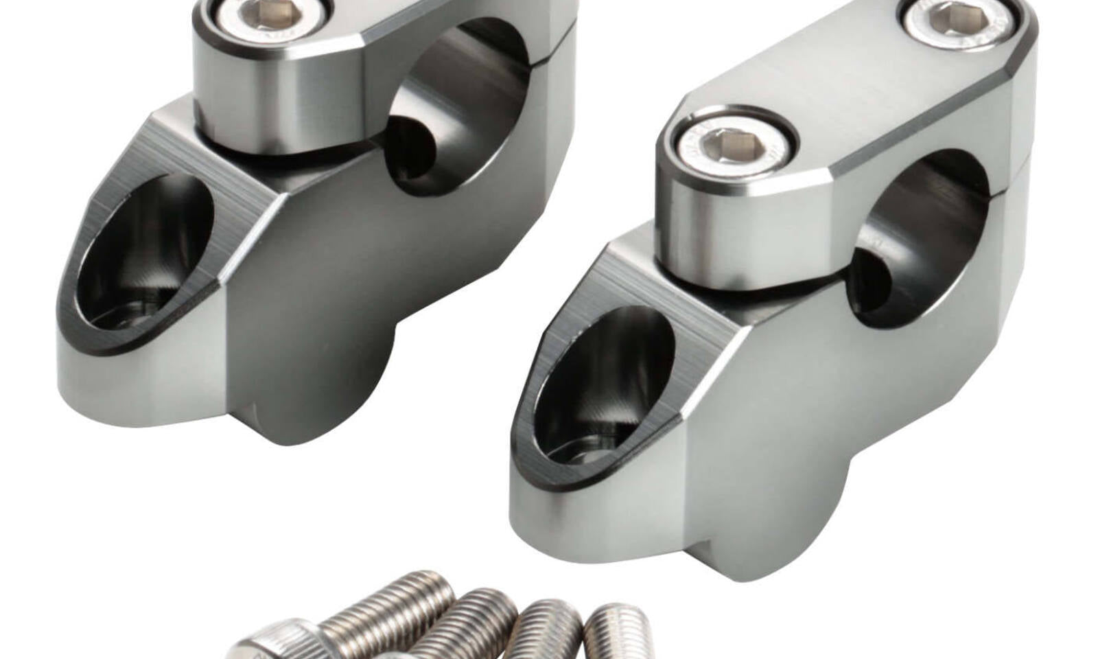 Zeta Bar Rise Kit Offset: 20mm Height: 26mm 22.2mm Bar - Ti-Colour