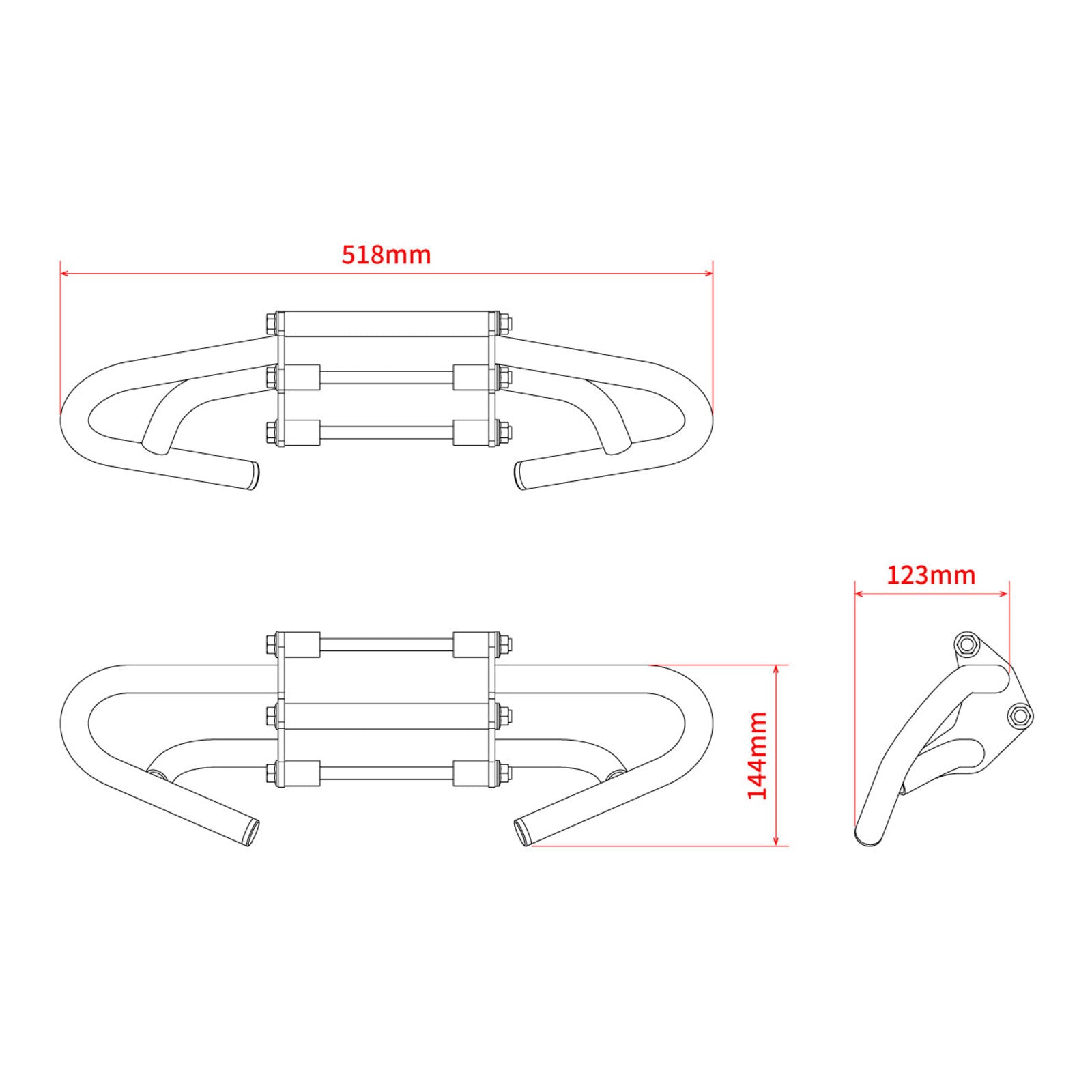 Zeta Pipe Engine Guard - Honda CRF250L ('21-)