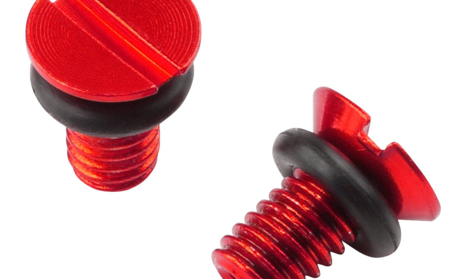 Zeta Front Fork Air Valve Cap Screw WP - Red 2pcs