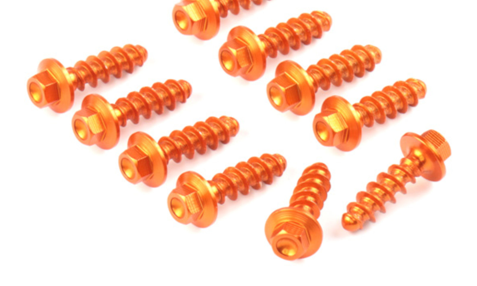 Zeta Aluminum Bolt Set for Plastics KTM Tapping Screw 10 pcs