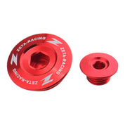 Zeta Engine Plugs - Honda CRF250R ('10–'17), CRF450R/X, CRF150R - Red