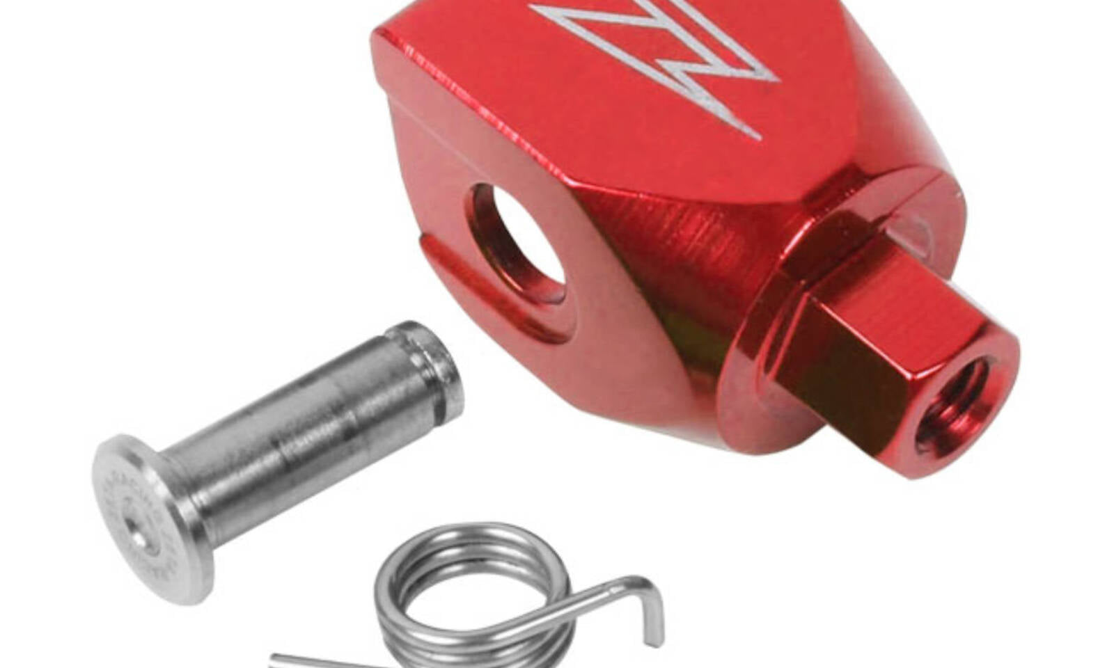 Zeta Revolver Shift Lever Replacement Tip Mount Straight - Red