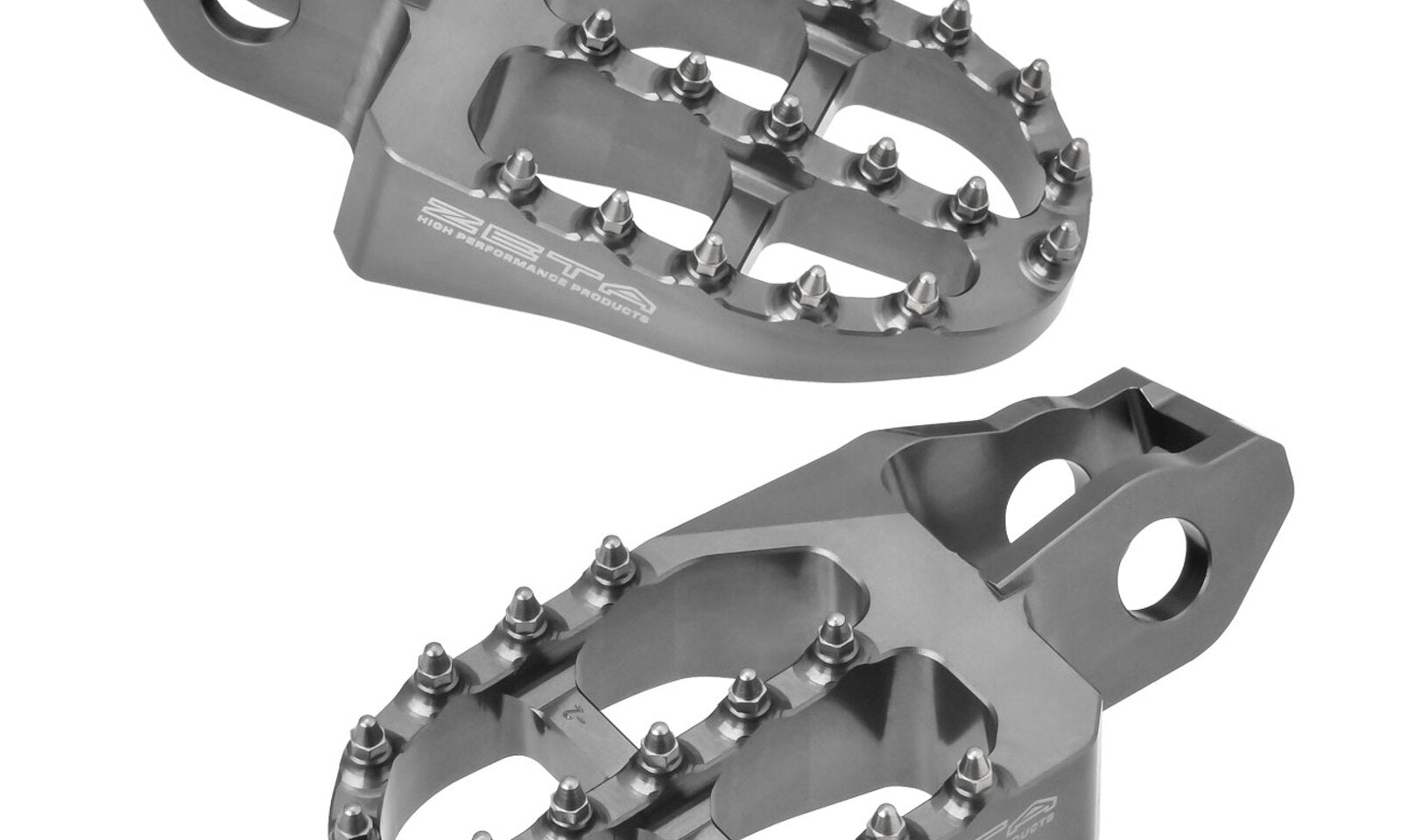 Zeta Aluminium Footpegs Stark VARG - Titanium Colour